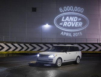 Land Rover celebrates production milestone: 6,000,000TH LAND ROVER LIGHTS UP SOLIHULL