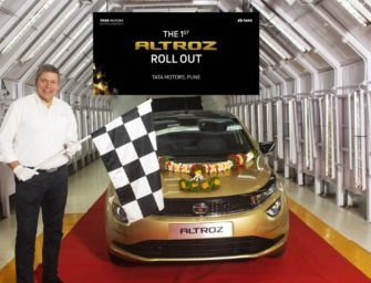 Tata Motors rolls out the 1st ALTROZ from its Pune plant