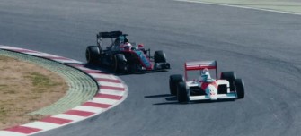 Fernando Alonso drives Ayrton Senna’s McLaren MP4-4 [video]