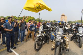 Royal Enfield flags off the 14th edition of Himalayan Odyssey 2017 from India Gate