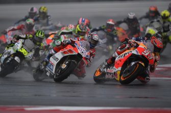 Powerful win for Marquez at wet Misano to take back the Championship lead