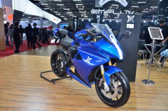 Emflux ONE Electric Superbike unveiled at Auto Expo 2018