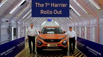 The 1st Tata Harrier rolls out from its all- new assembly line in Pune