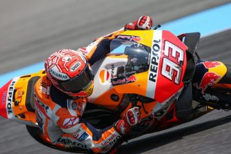 Marquez makes history in Thailand as the first rider to take pole from Q1; Pedrosa in close seventh