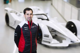 Neel Jani switching to the cockpit of a Formula E car