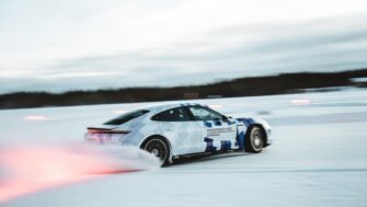 Drifting 17 kilometers nonstop on ice: Porsche Taycan GTS Sets World Record