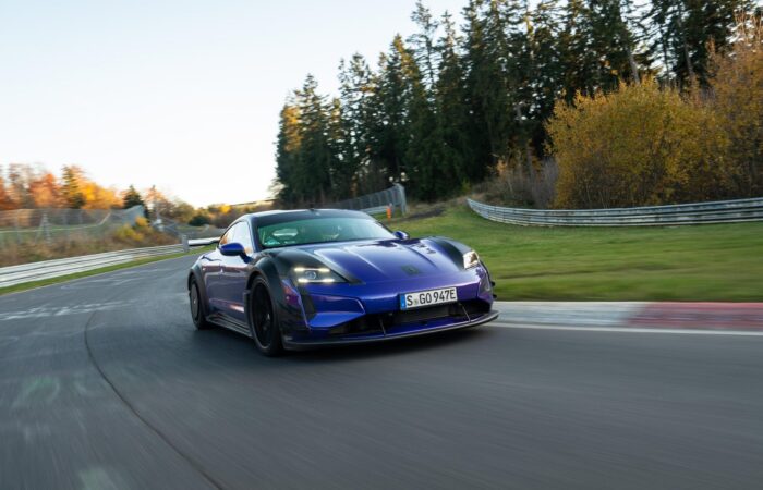 Porsche Taycan Turbo GT with Manthey Kit sets Nürburgring record
